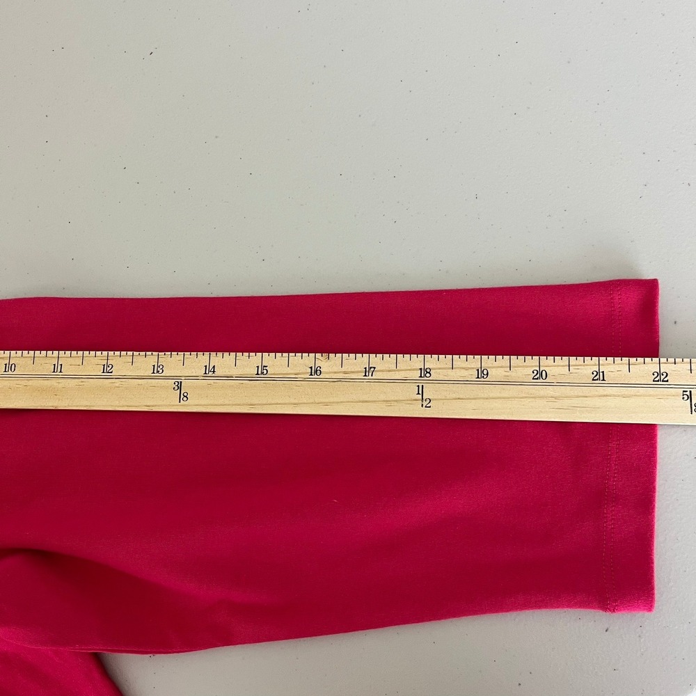 Orvis Classic Collection Women XL Red 3/4 Sleeve Notch Neck Knit Top 1753862 NEW - Picture 6 of 13